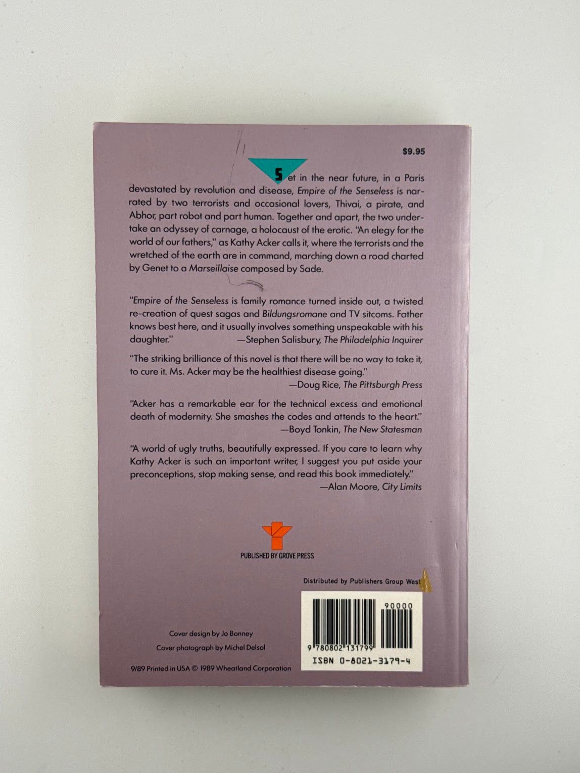 Empire of the Senseless by Kathy Acker