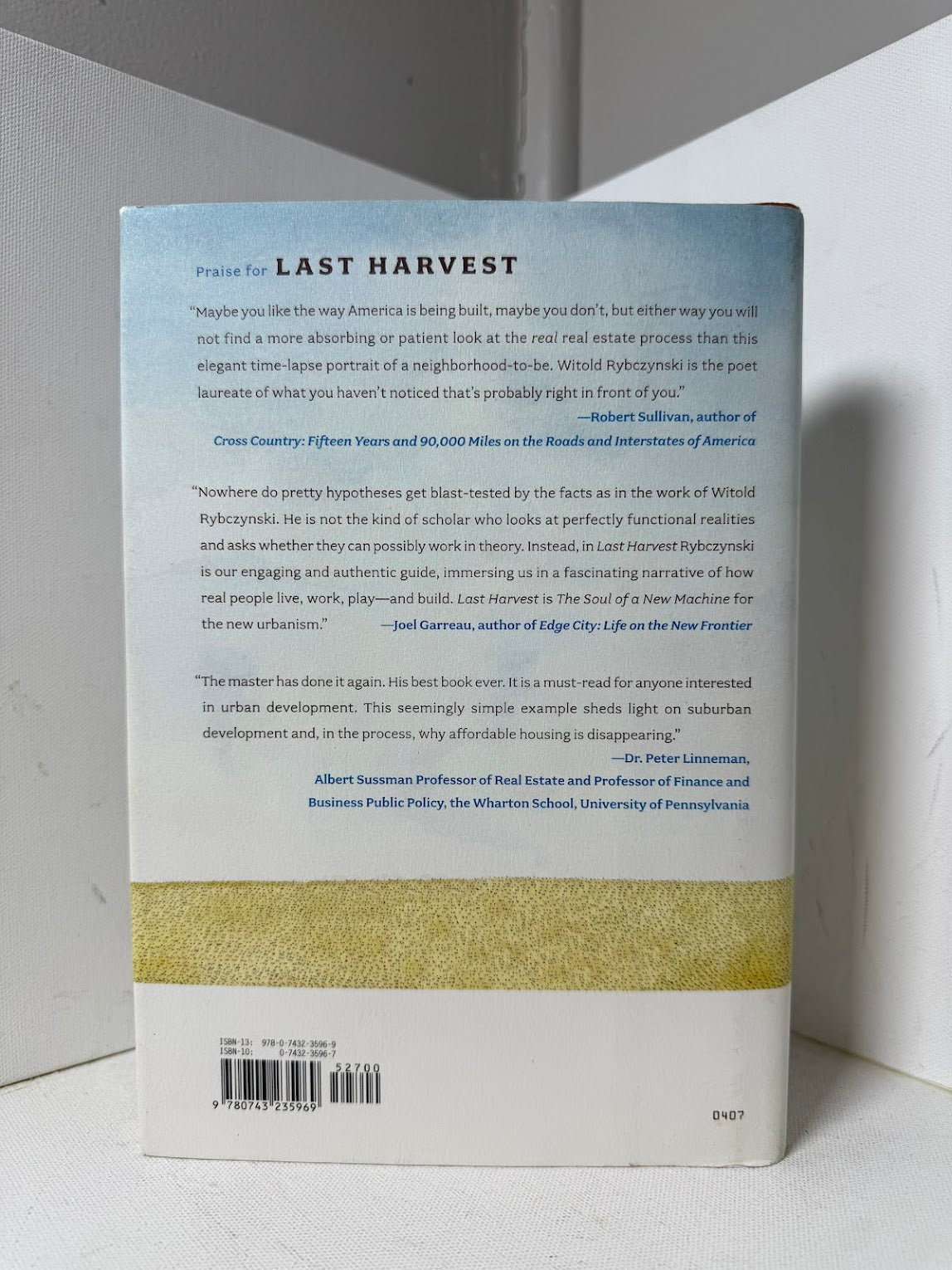 Last Harvest by Witold Rybczynski