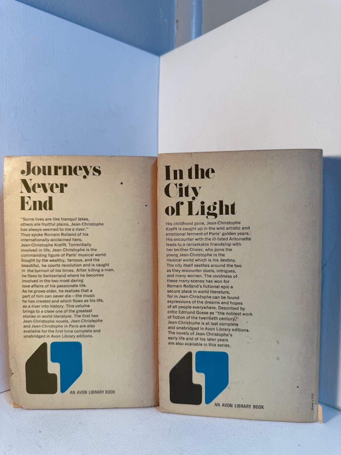 Jean Christophe - Journey's End & In Paris by Romain Rolland