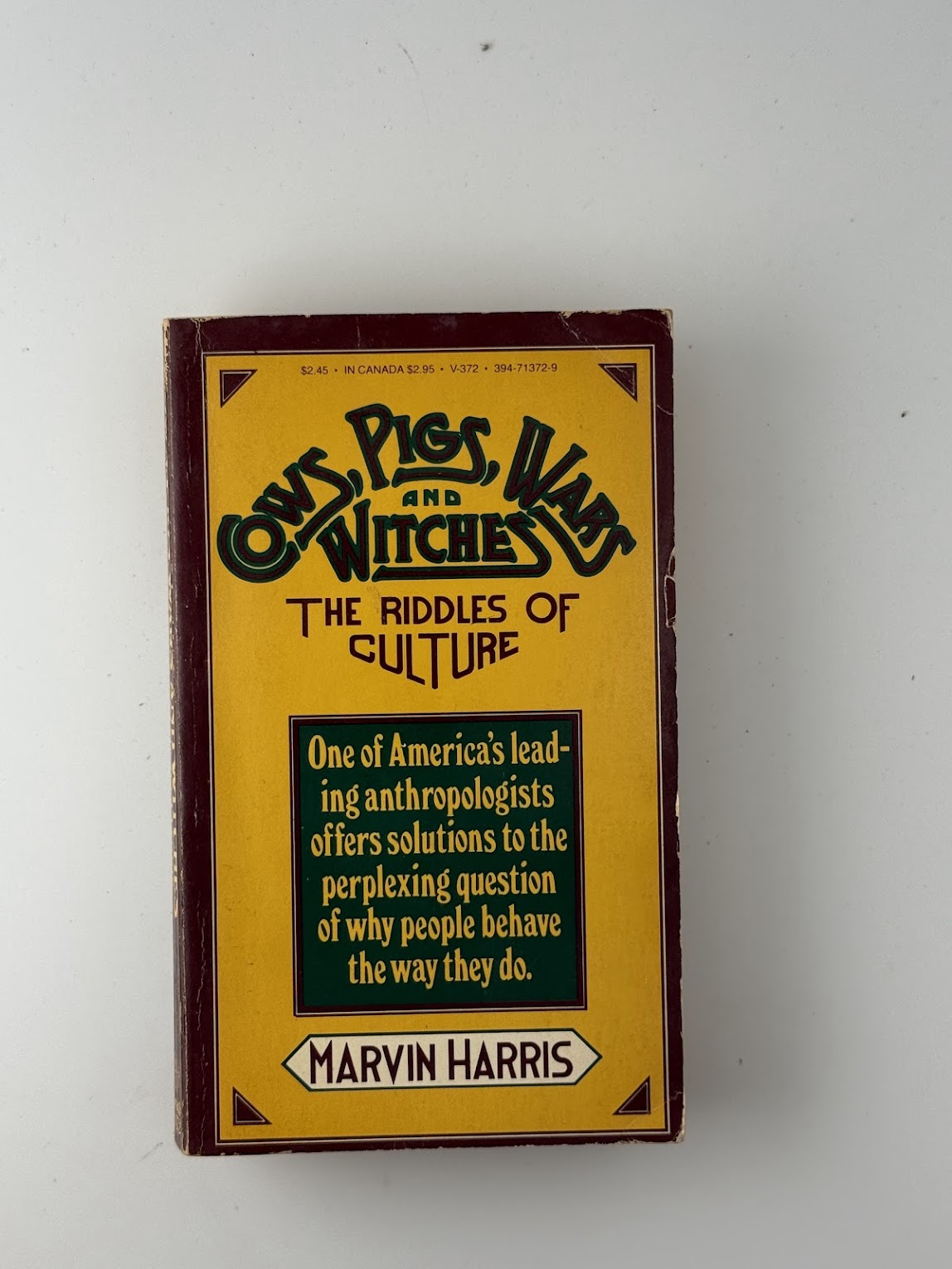 Cows, Pigs, Wars and Witches by Marvin Harris