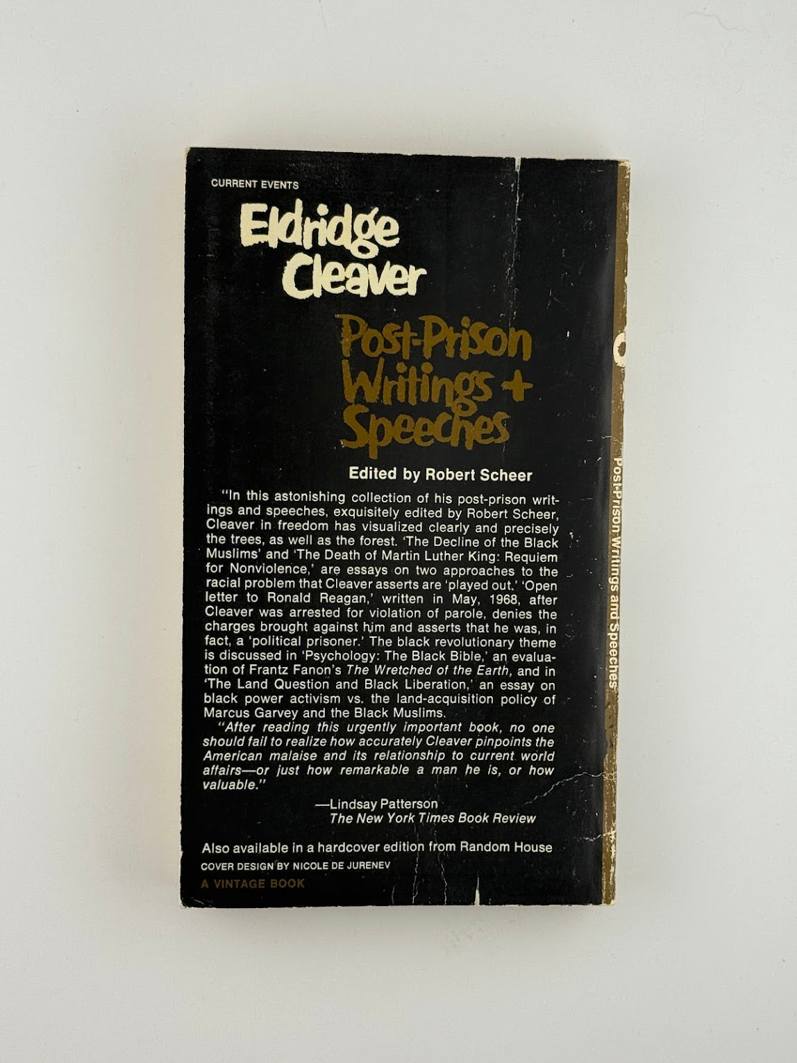 Post Prison Writings + Speeches by Eldridge Cleaver