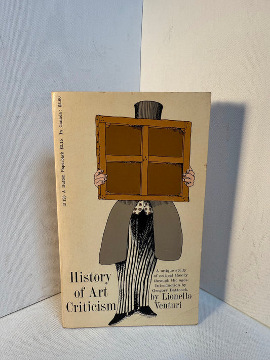 History of Art Criticism by Lionello Venturi