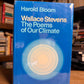 Wallace Stevens - The Poems of Our Climate by Harold Bloom