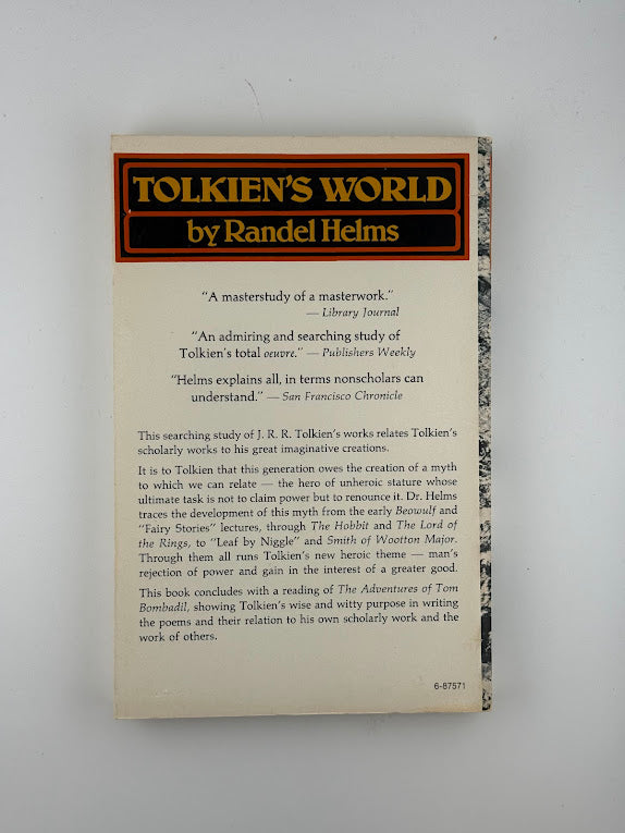 Tolkien's World by Randel Helms
