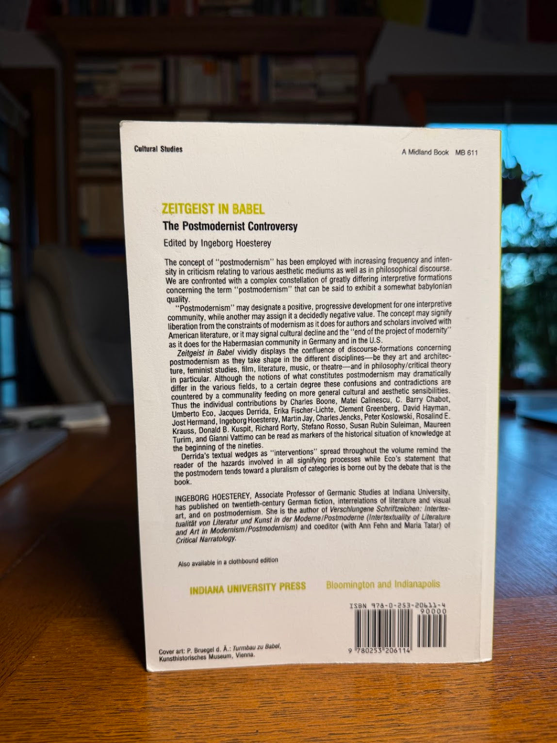 Zeitgeist in Babel - The PostModernist Controversy edited by Ingeborg Hoesterey