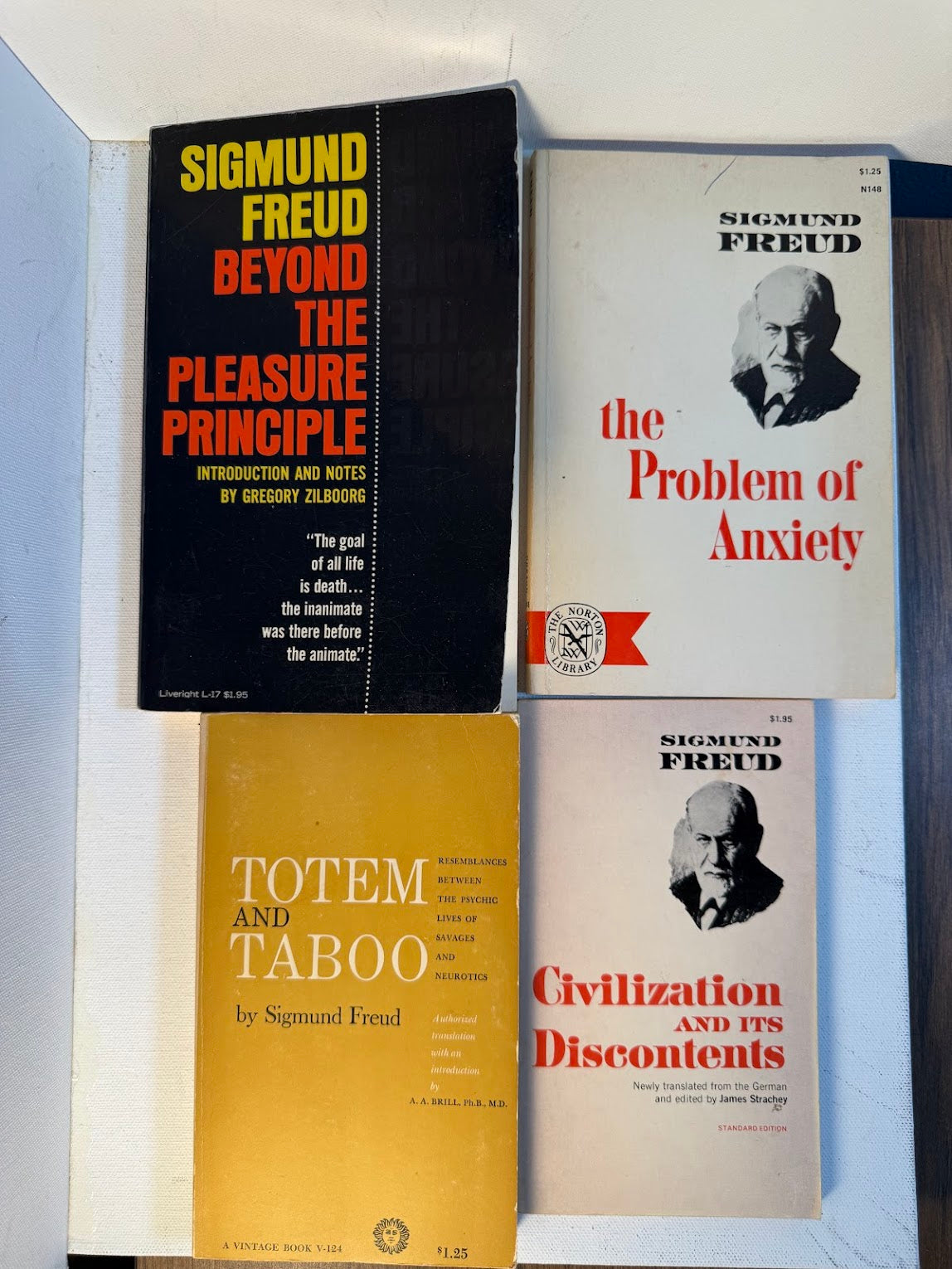 4 books by Freud