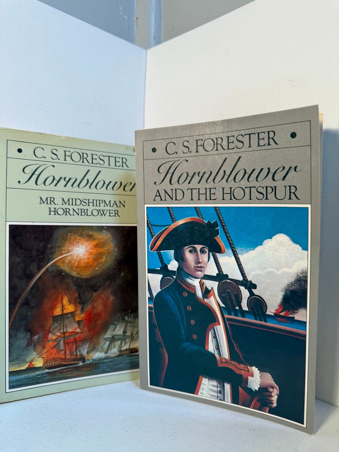 Two Hornblower novels on C.S. Forester