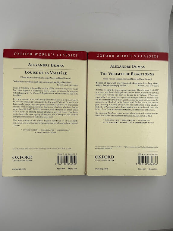 Louise de la Valliere & The Vicomte de Bragelonne by Alexandre Dumas