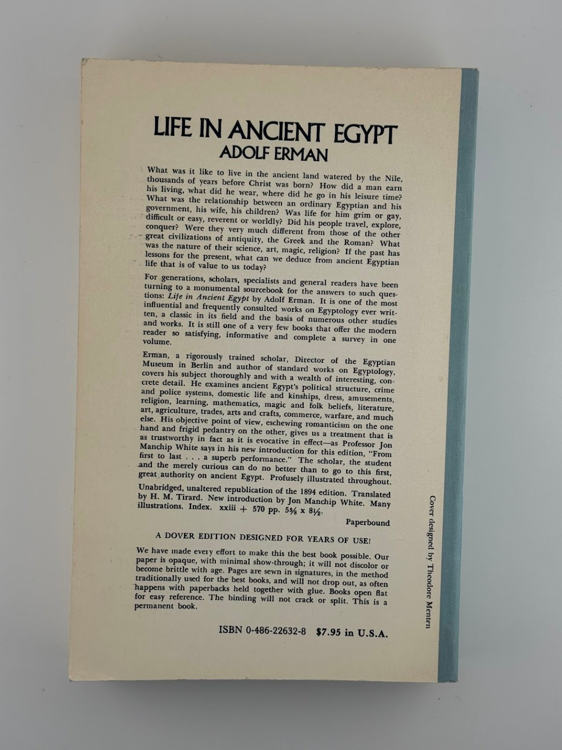 Life in Ancient Egypt by Adolf Erman