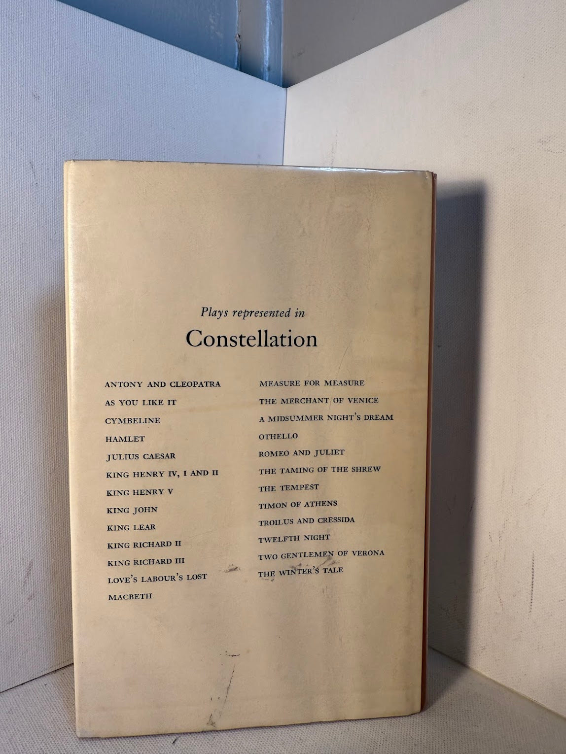 Constellation - A Shakespeare Anthology edited by Margaret Hodges