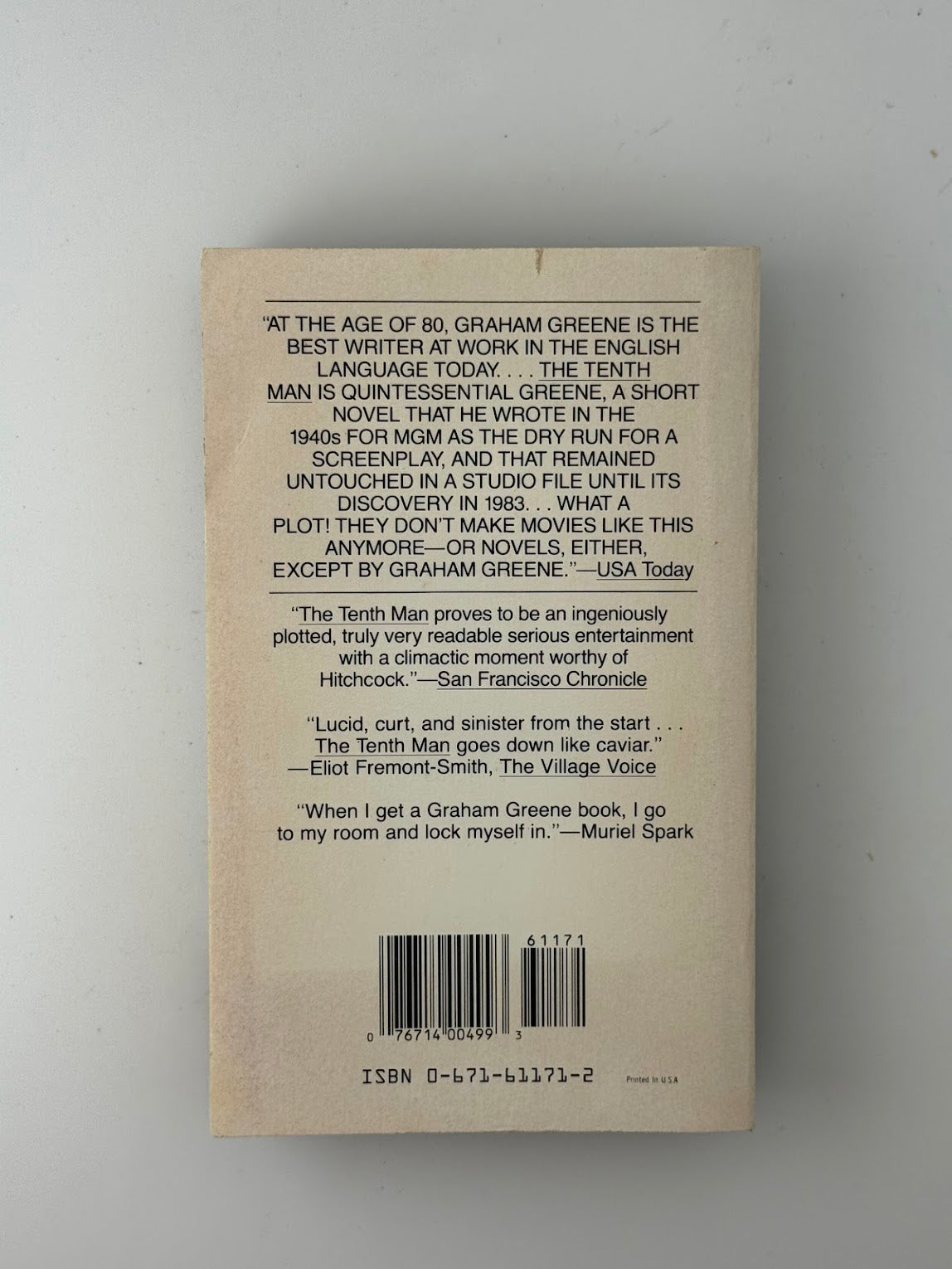 The Tenth Man by Graham Greene