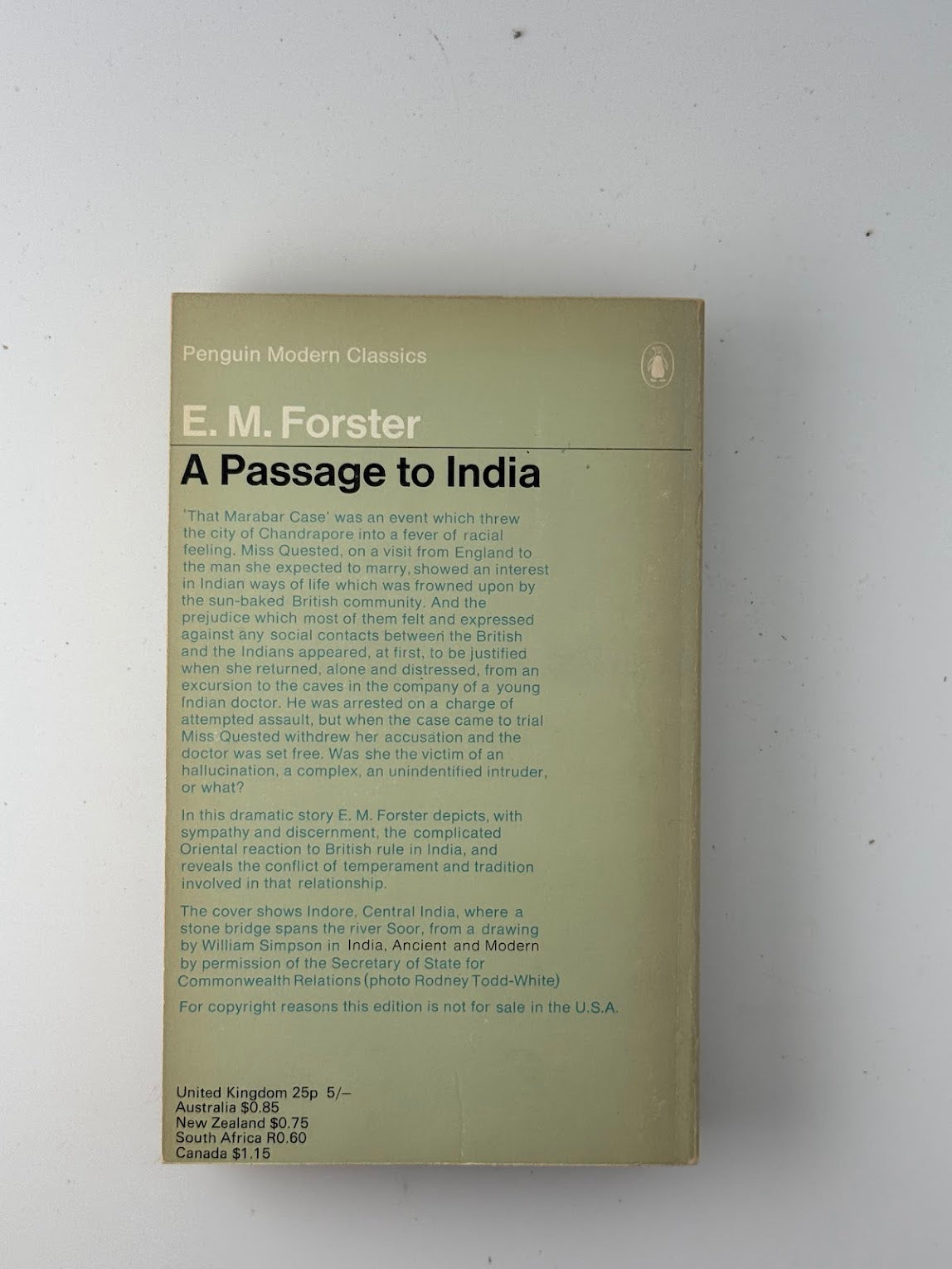 A Passsage to India by E.M. Forster