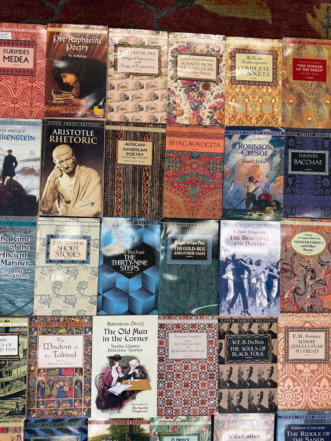 Collection of 60+ Dover Thrift Classic Editions