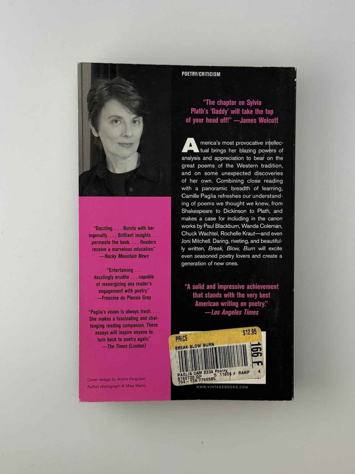 Break Blow Burn by Camille Paglia