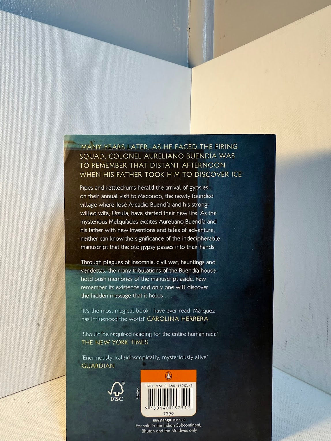 One Hundred Years of Solitude by Gabriel Garcia Marquez