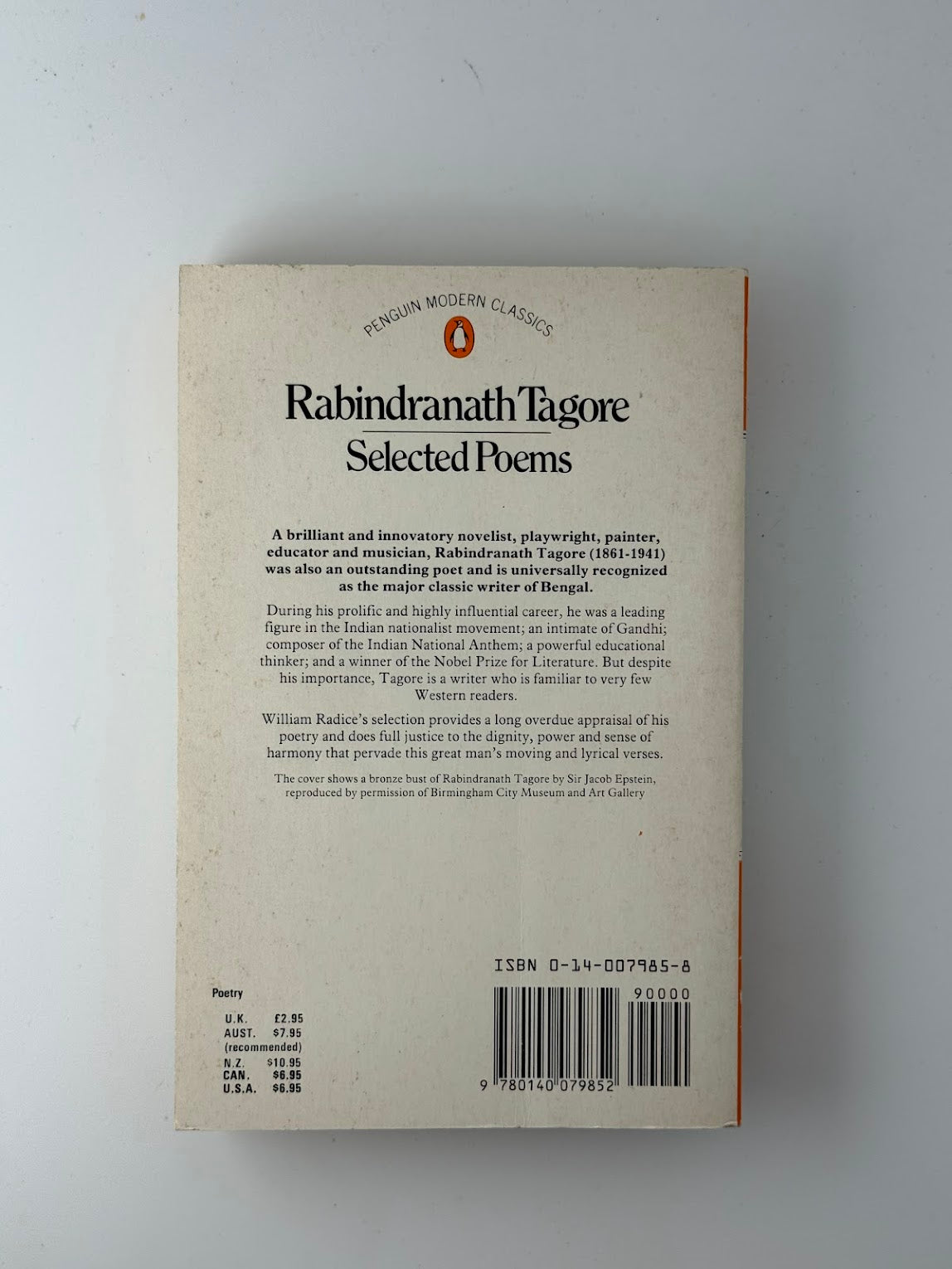 Selected Poems by Rabindranath Tagore
