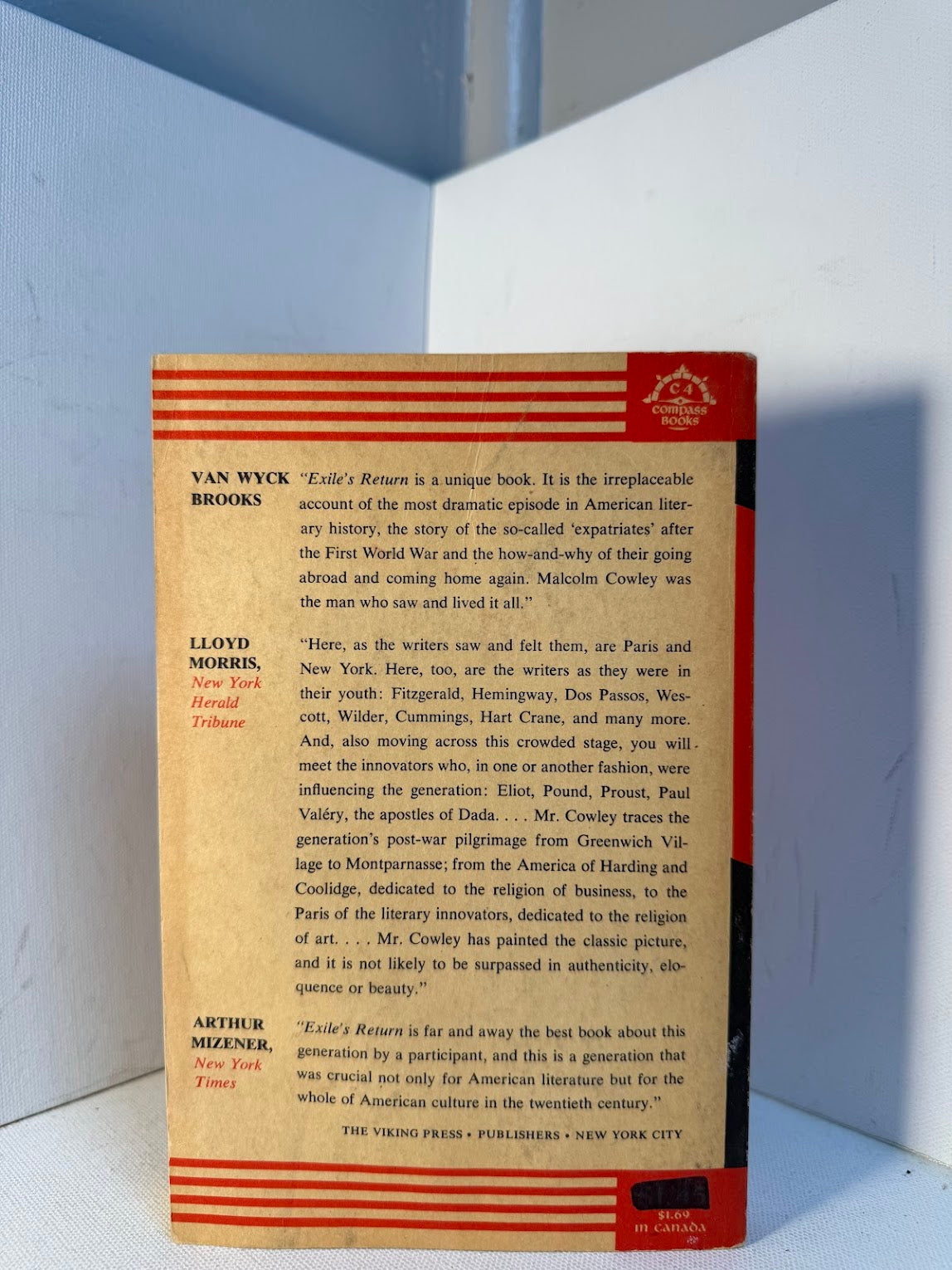 Exile's Return by Malcolm Cowley