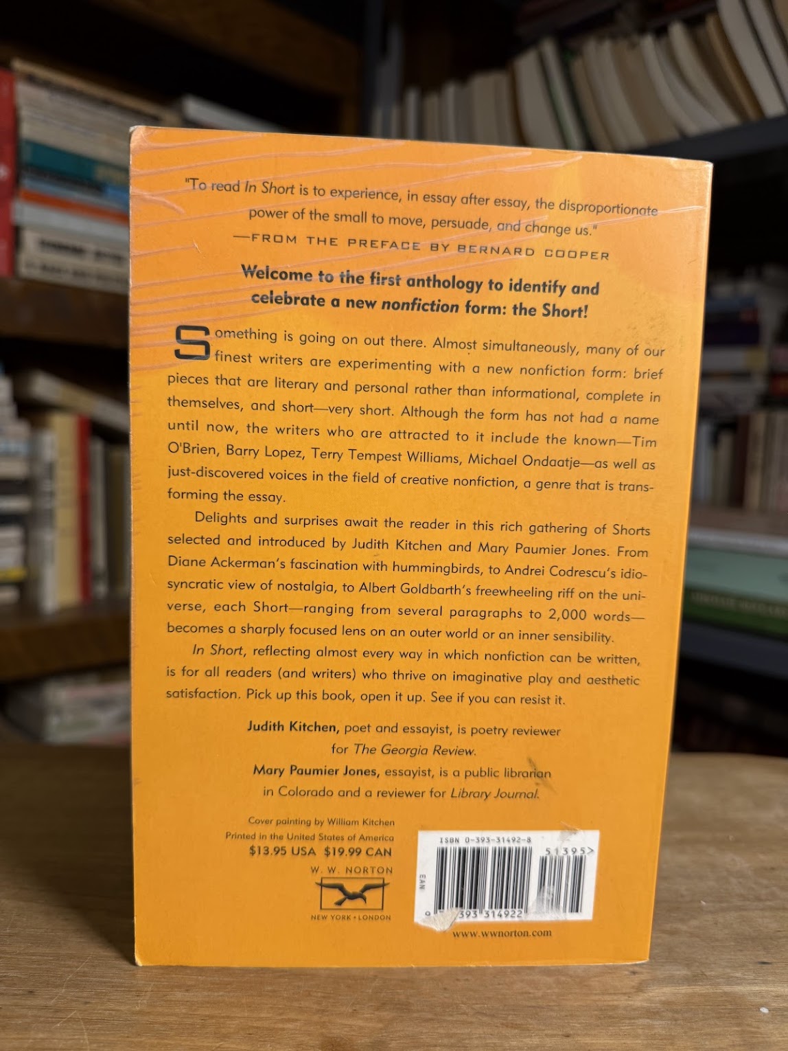 In Short - A Collection of Brief Creative Nonfiction edited by Judith Kitchen & Mary Paumier Jones