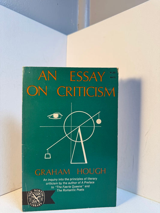 An Essay on Criticism by Graham Hough