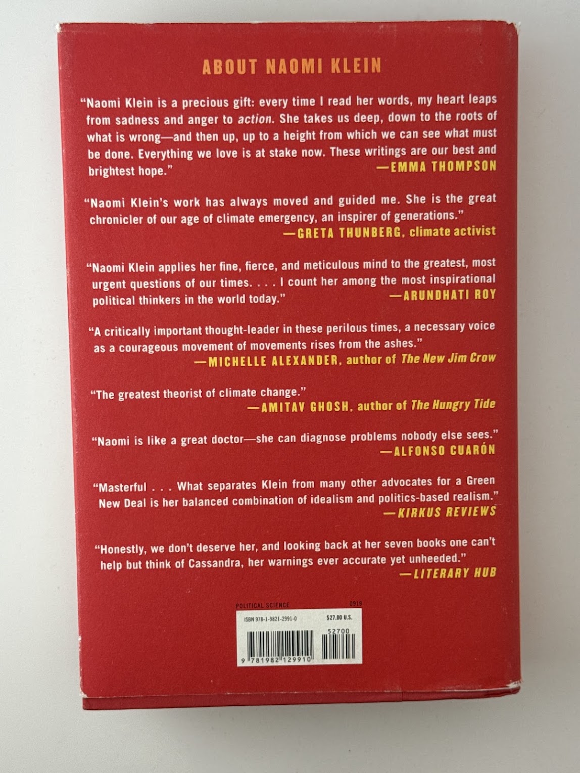 On Fire by Naomi Klein