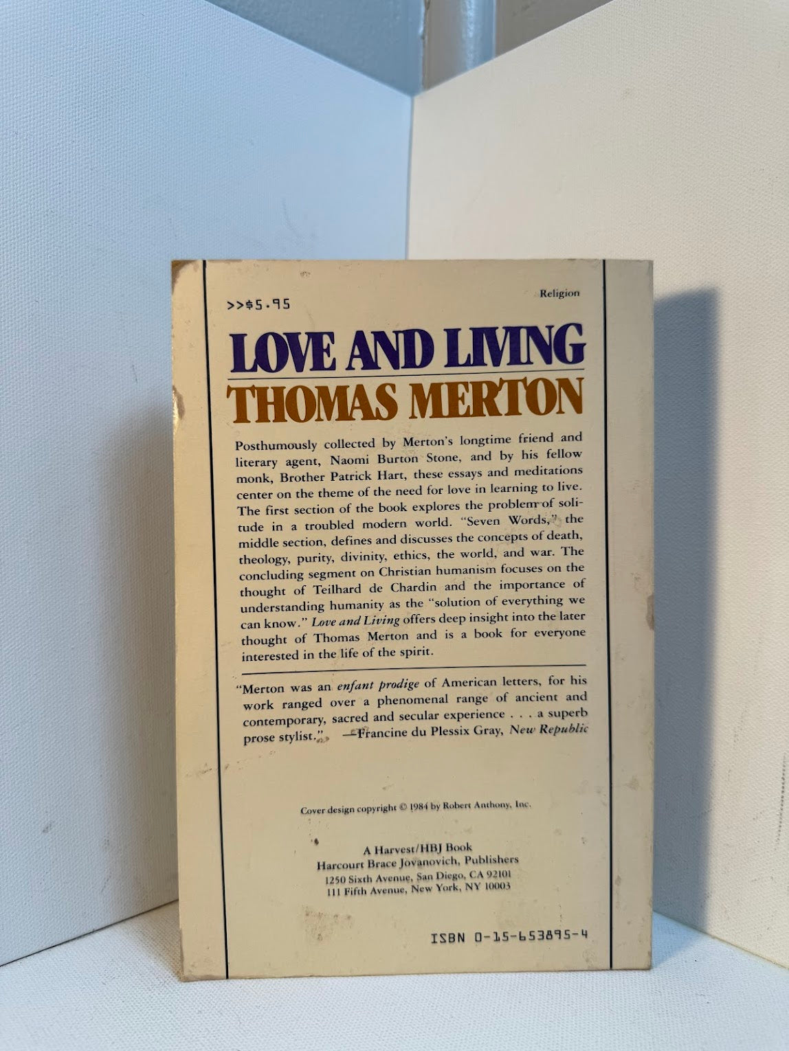 Love and Living by Thomas Merton