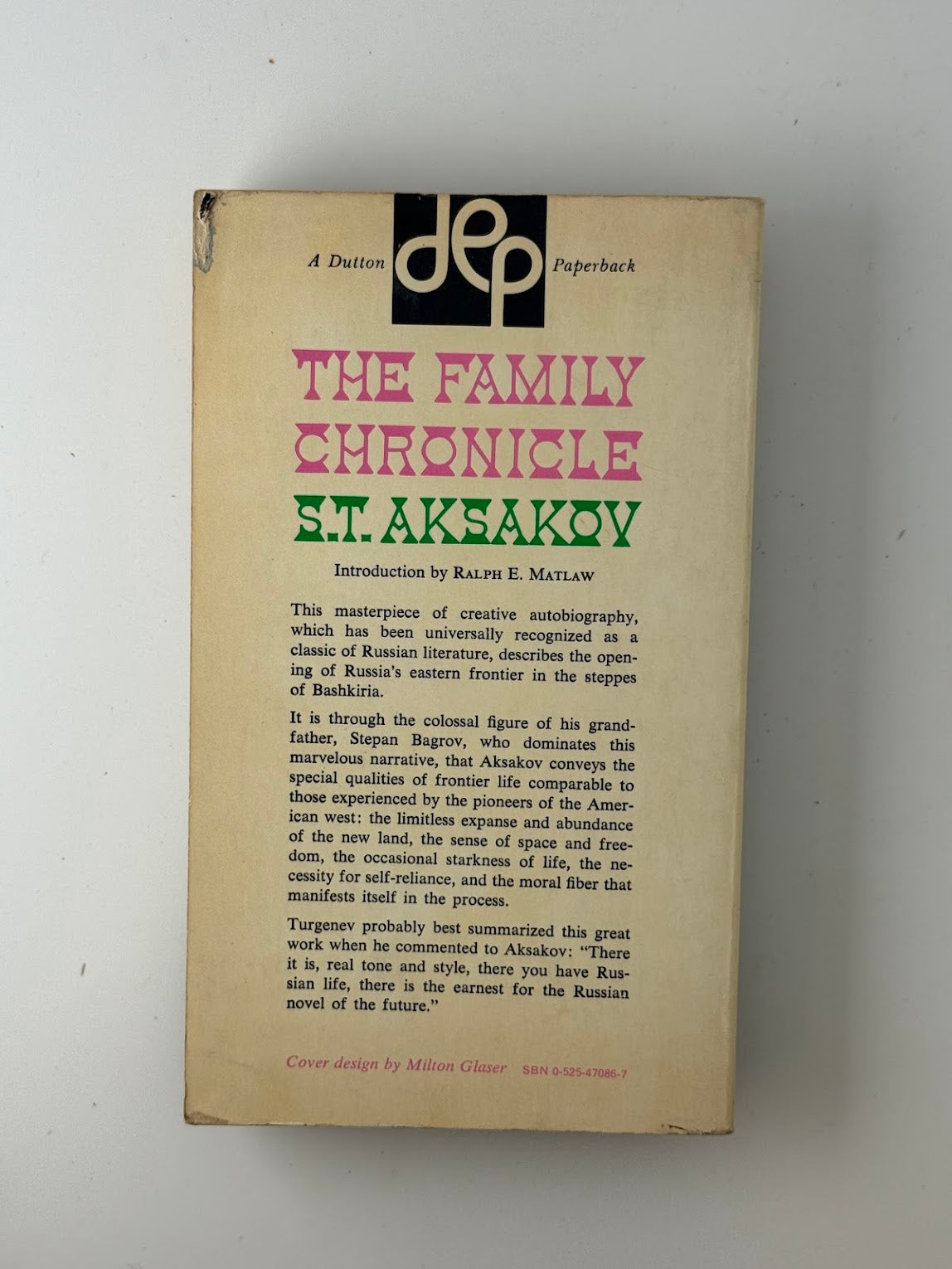 The Family Chronicle by S.T. Aksakov