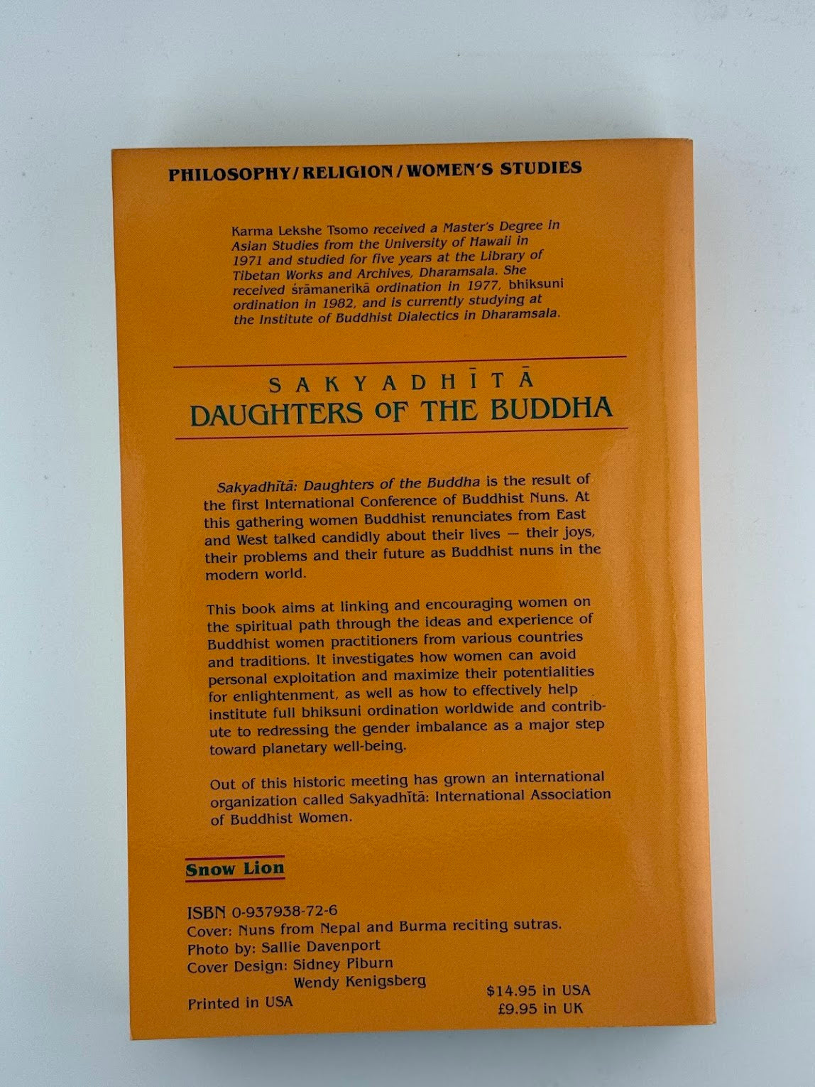 Daughters of the Buddha edited by Karma Lekshe Tsomo