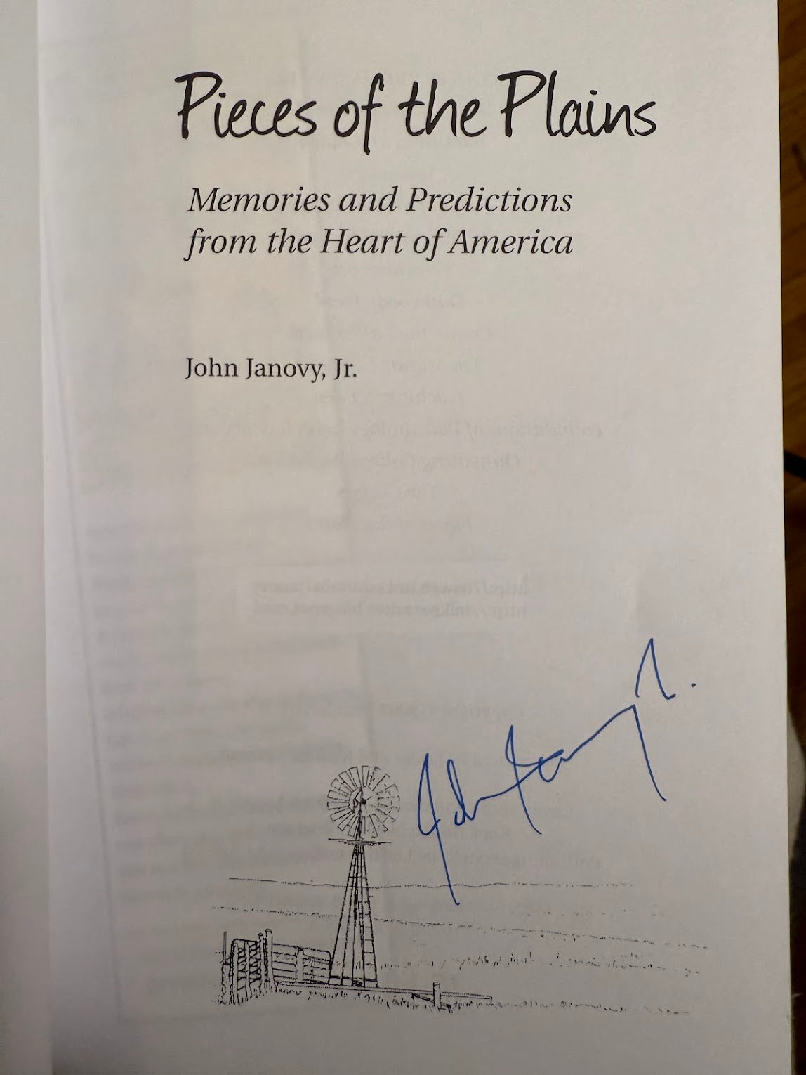 (Signed) Pieces of the Plains by John Janovy Jr