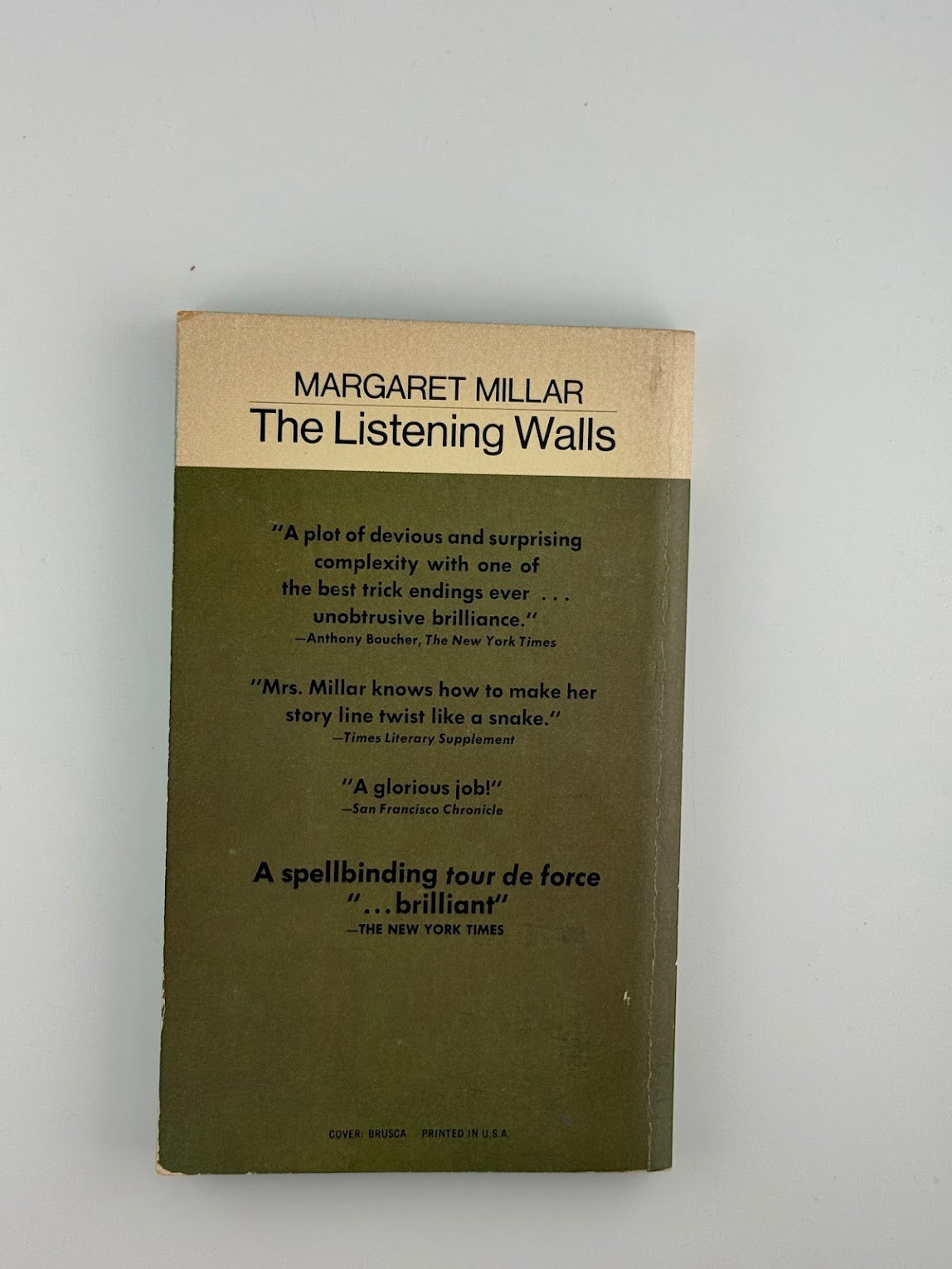 The Listening Walls by Margaret Millar