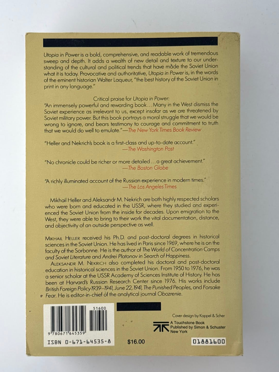 Utopia in Power by Mikhail Heller and Aleksandr M. Nekrich