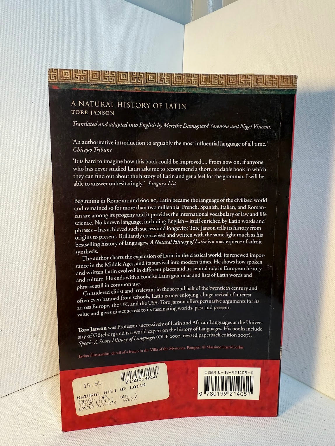 A Natural History of Latin by Tore Janson