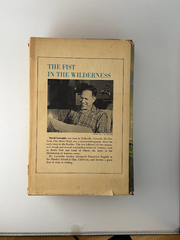 The First in the Wilderness by David Lavender