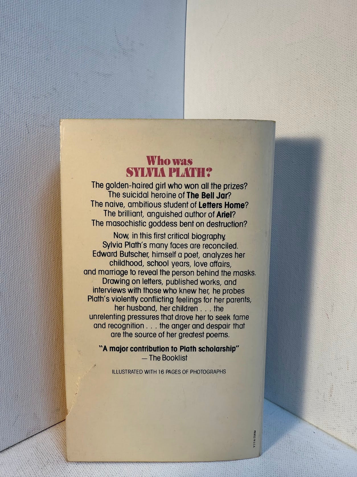 Sylvia Plath - Method and Madness by Edward Butscher