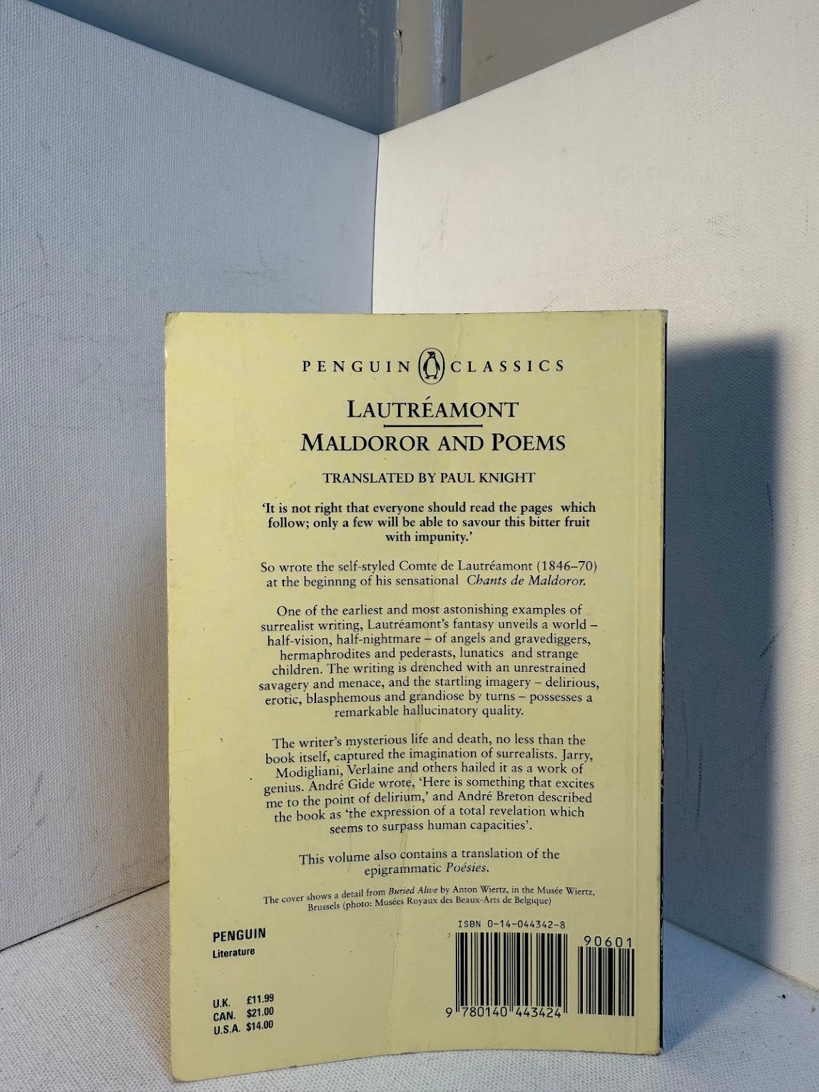 Maldoror and Poems by Lautreamont