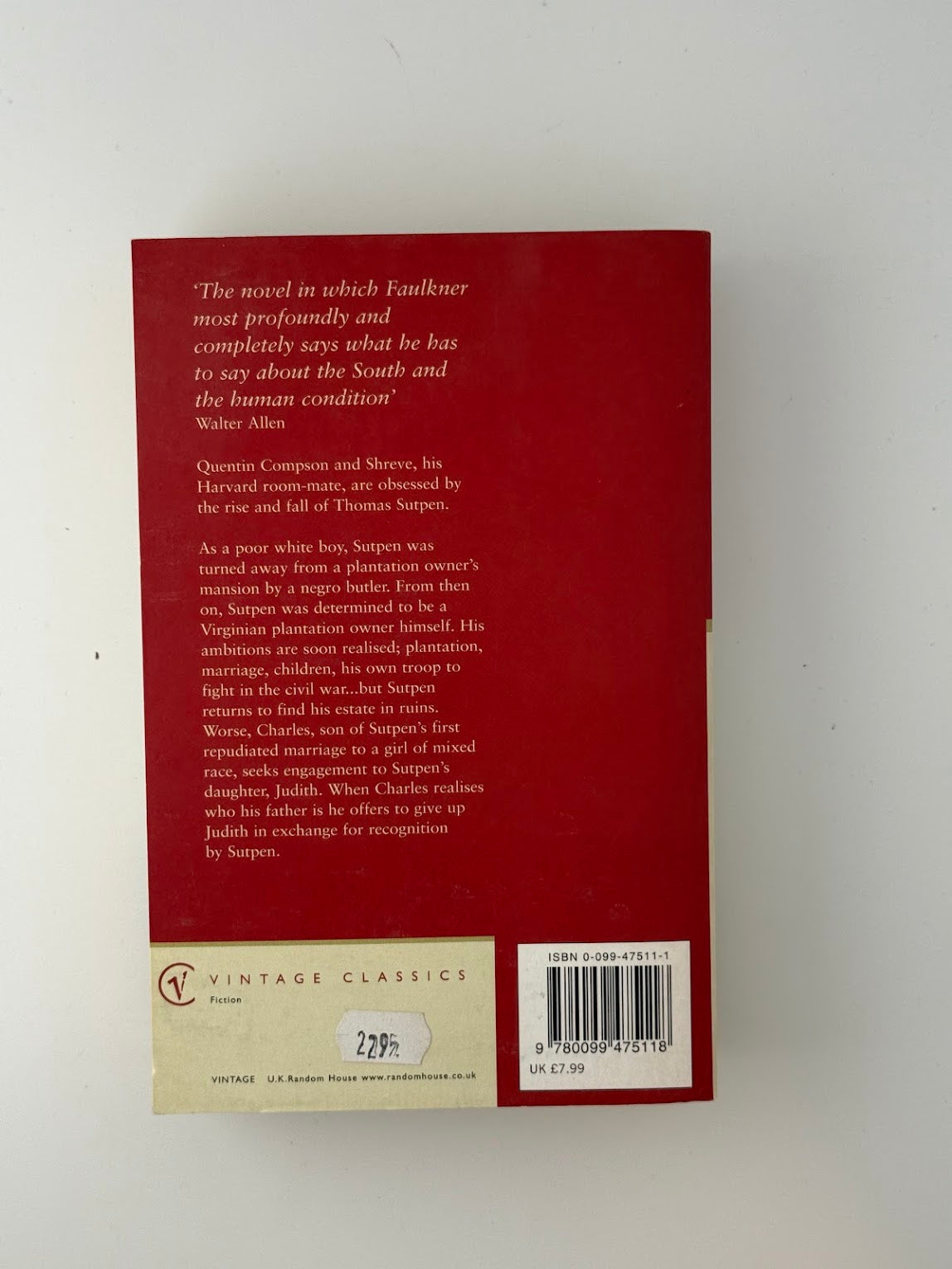 Absalom, Absalom by William Faulkner