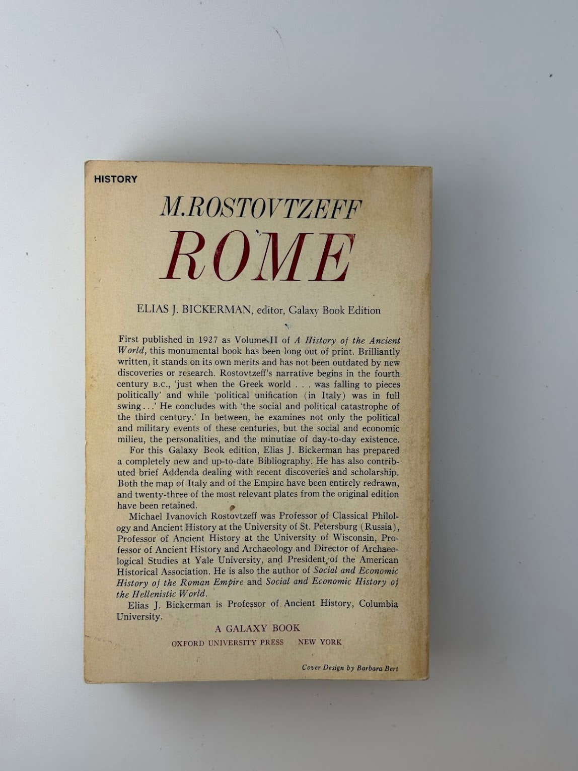 Rome by M. Rostovtzeff