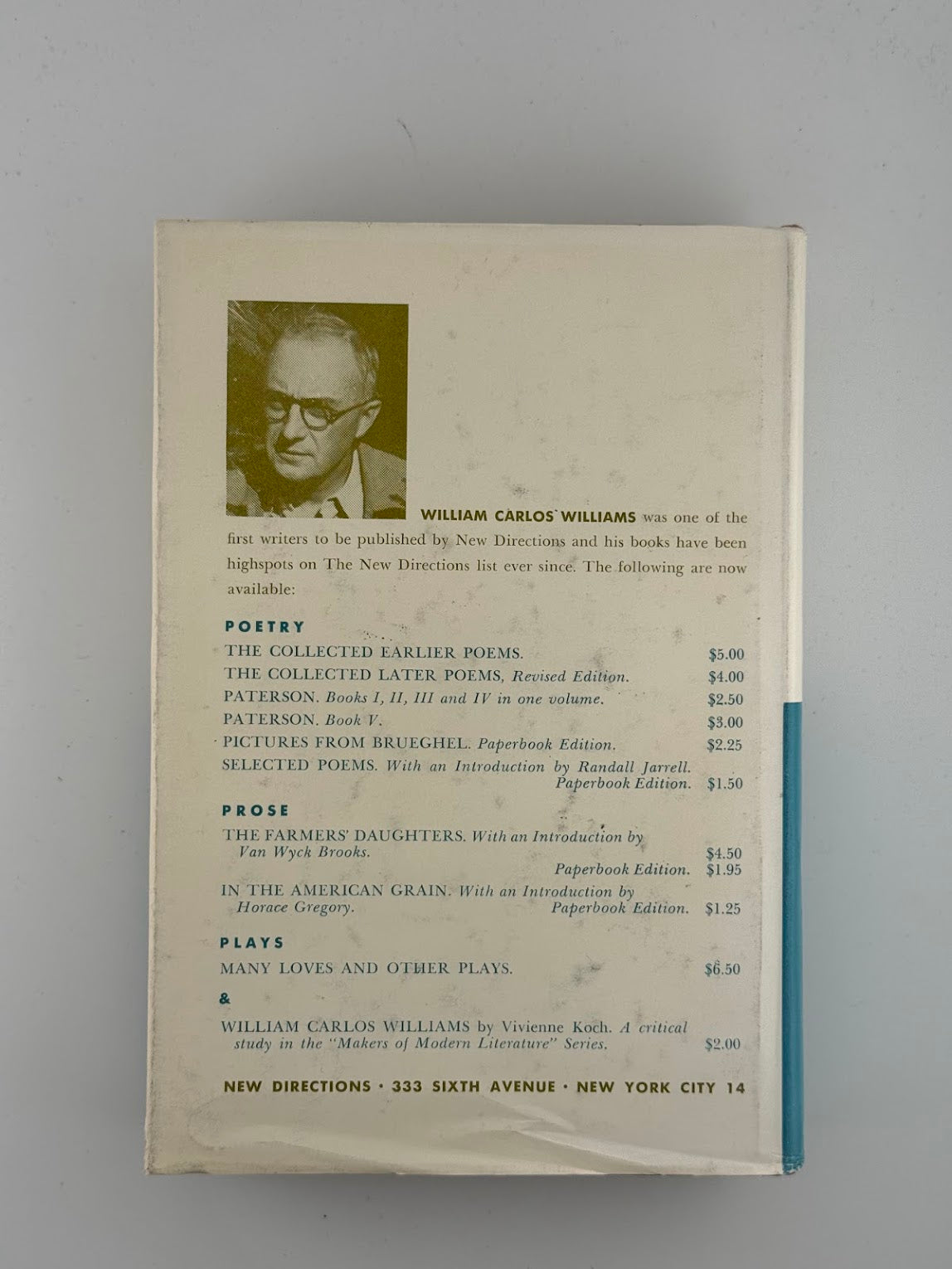 The Collected Later Poems by William Carlos Williams