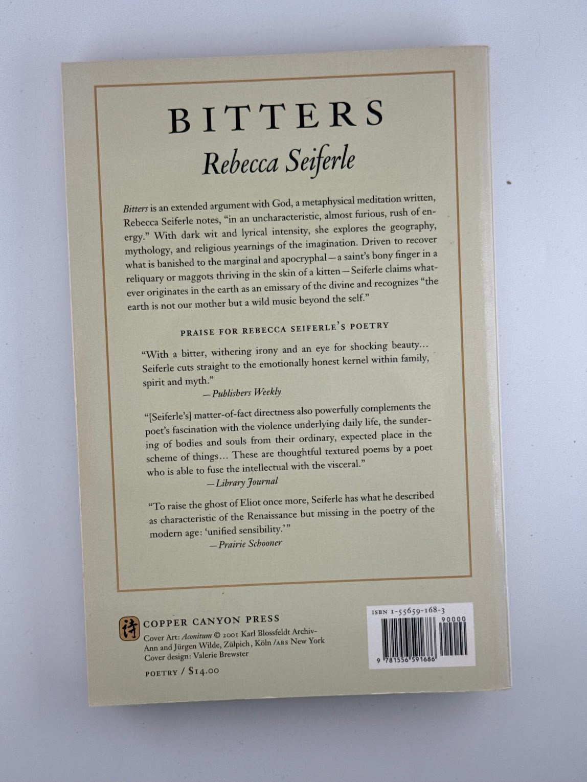 Bitters by Rebecca Seiferle