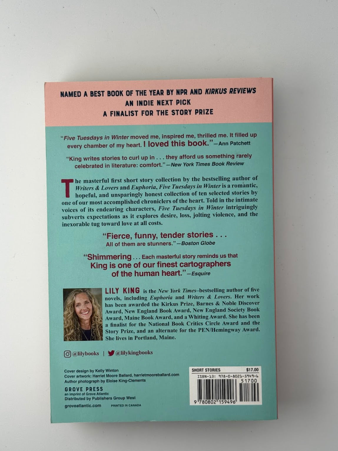 Five Tuesdays in Winter by Lily King