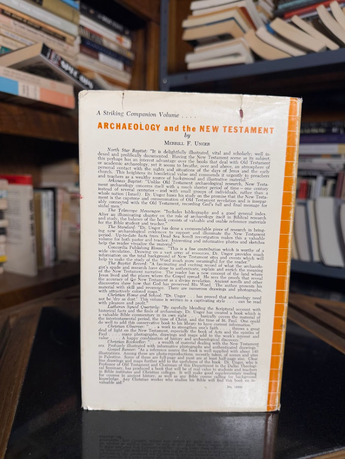 Archaeology and the Old Testament by Merrill F. Unger