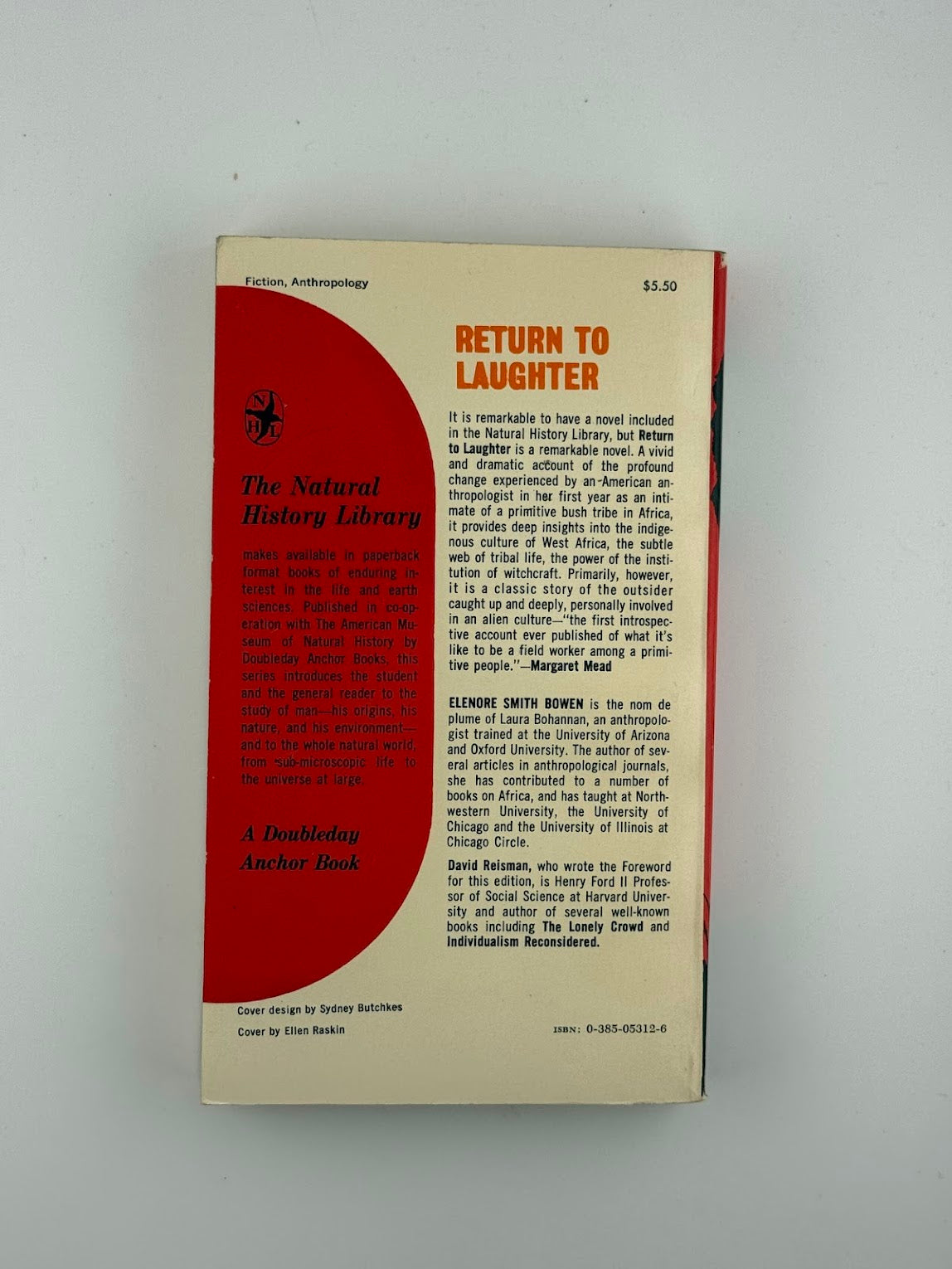 Return to Laughter by Elenore Smith Bowen