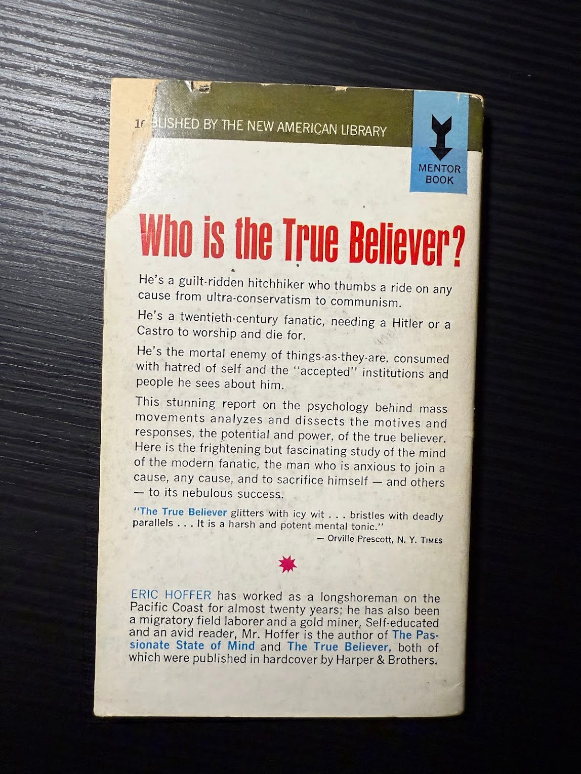 The True Believer by Eric Hoffer