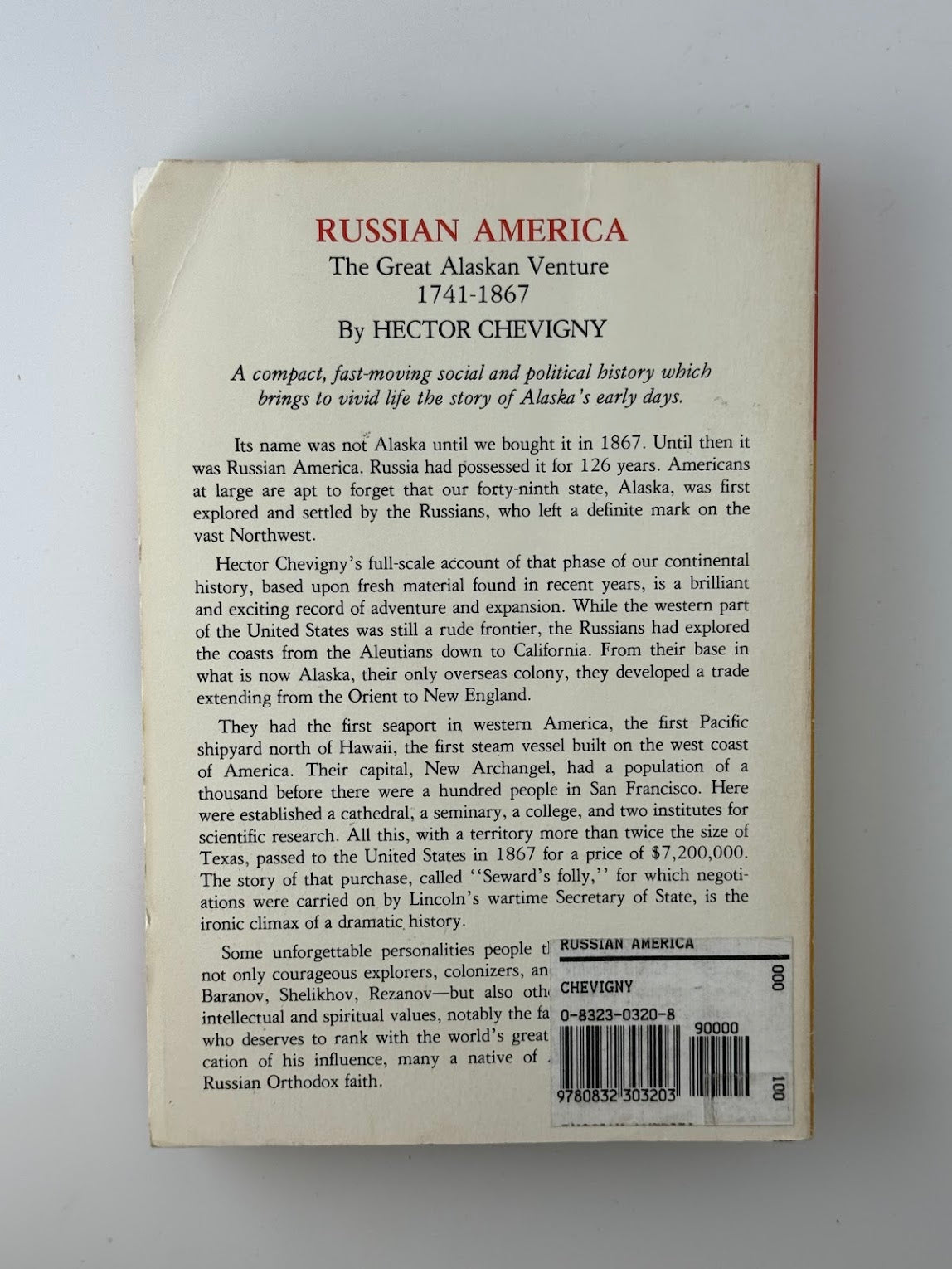 Russian America by Hector Chevigny