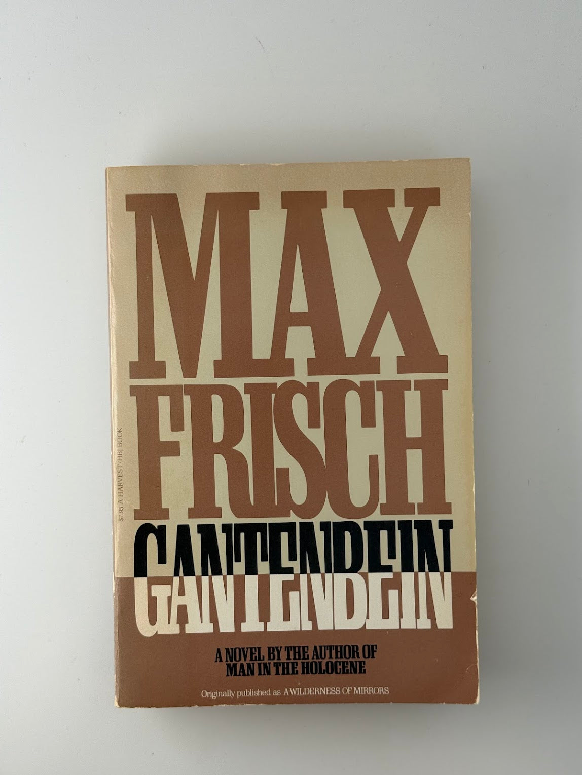 Gantenbein by Max Frisch
