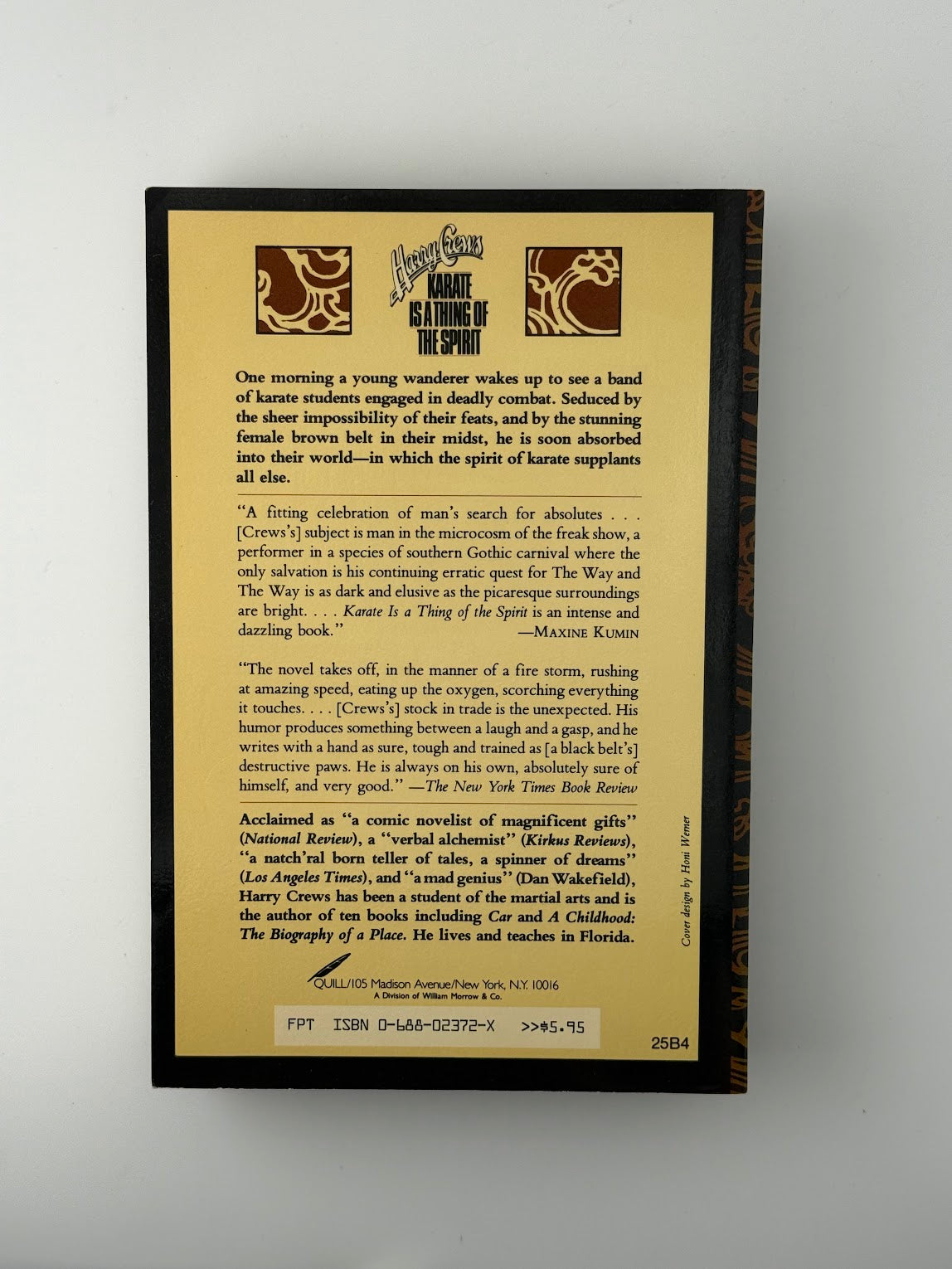 Karate is A Thing of the Spirit by Harry Crews