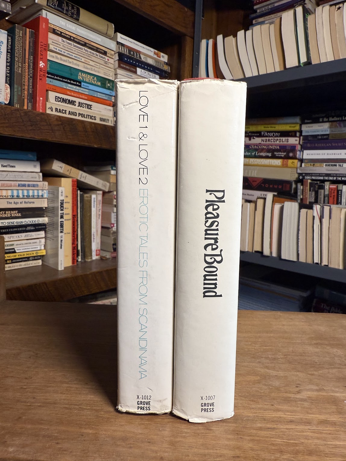 2 vintage Grove Press Erotica Hardcovers