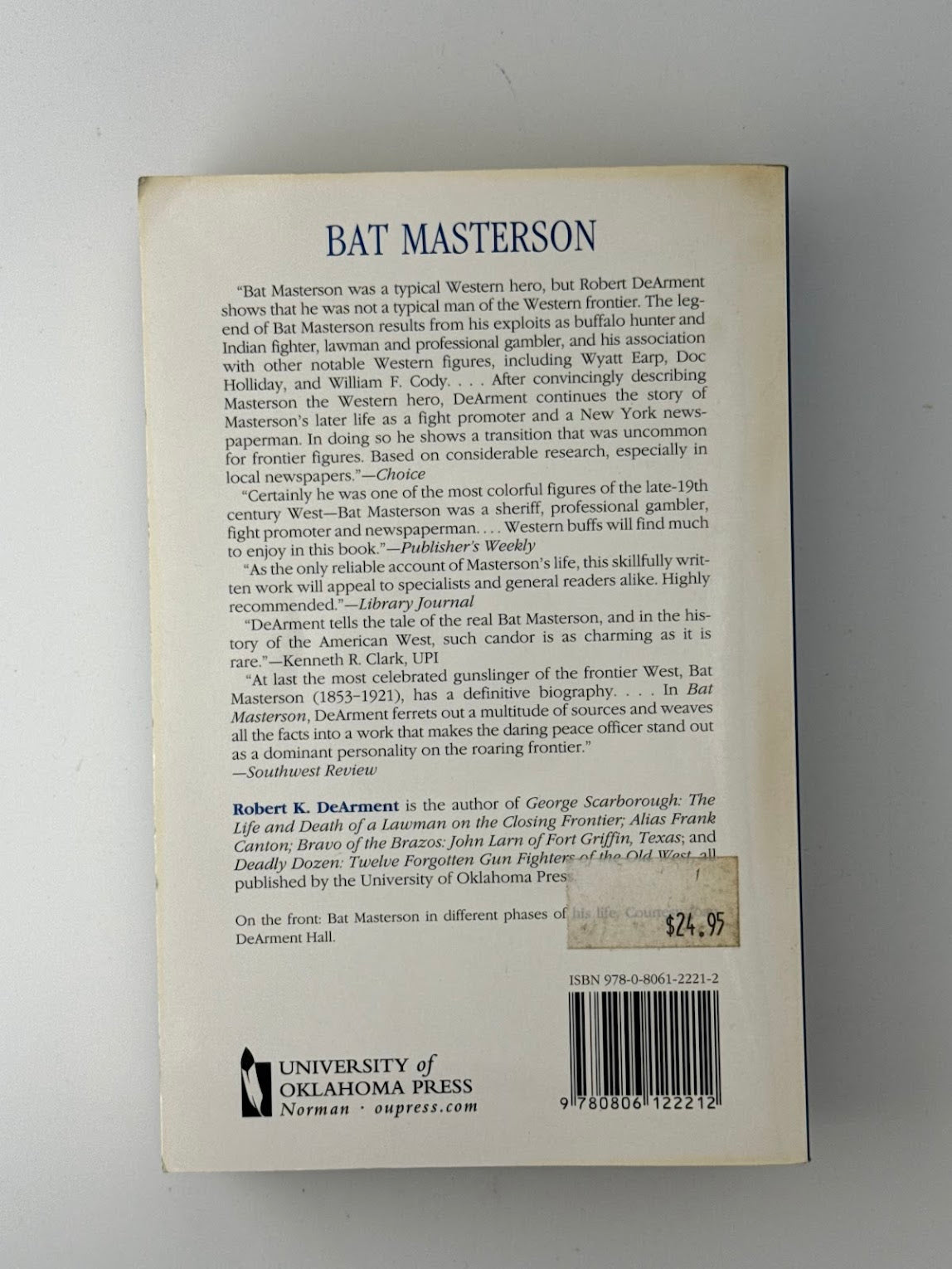 Bat Masterson by Robert K. DeArment