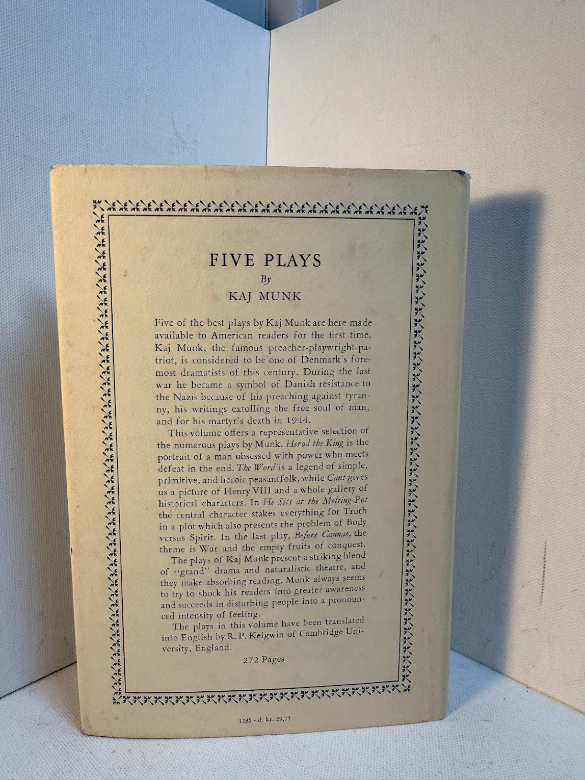 Five Plays by Kai Munk