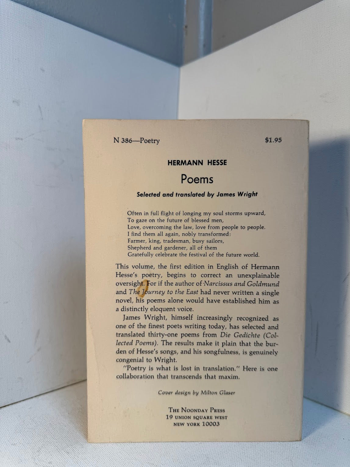 Poems by Hermann Hesse