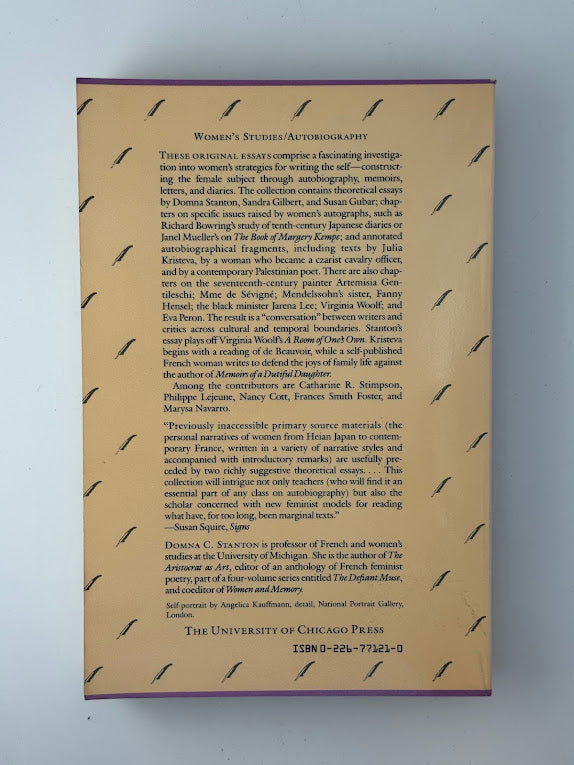 The Female Autograph edited by Donna C. Stanton